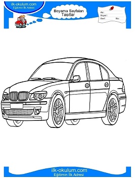 Çocuklar İçin Bmw Boyama Sayfaları 